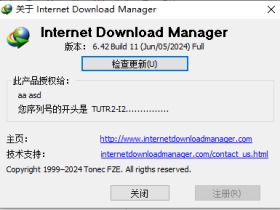 idm序列号永久激活码2024免费可用