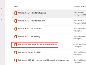 基于Office365教育版的Apps设备许可证部署