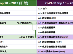 [原创]解读2017 OWASP Top10漏洞体系（含接口安全）
