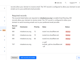 使用 CloudFlare 的邮件转发功能