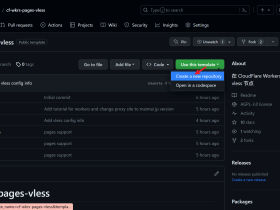 在 CloudFlare Pages 部署 vless 节点