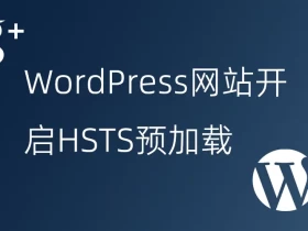 WordPress网站开启HSTS预加载