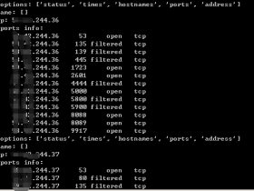 用python解析nmap的扫描xml结果文件